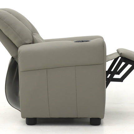 Mini-Relax 'Renée' manueel verstelbaar PU Grijs (1c)