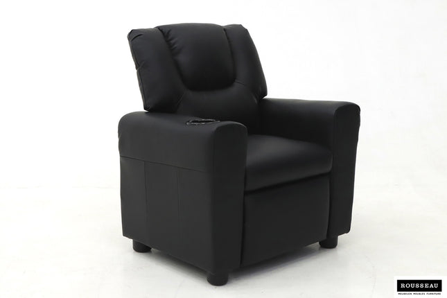 Mini-Relax 'Renée' manueel verstelbaar PU Zwart (1c)