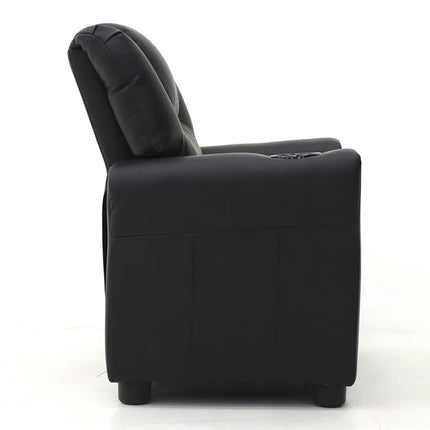 Mini-Relax 'Renée' manueel verstelbaar PU Zwart (1c)