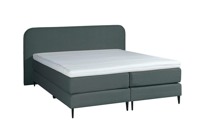 Bouclé Boxspring Antraciet 180x200