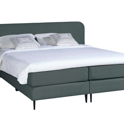 Bouclé Boxspring Antraciet 180x200