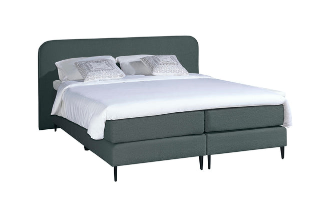 Bouclé Boxspring Antraciet 180x200