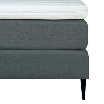 Bouclé Boxspring Antraciet 180x200