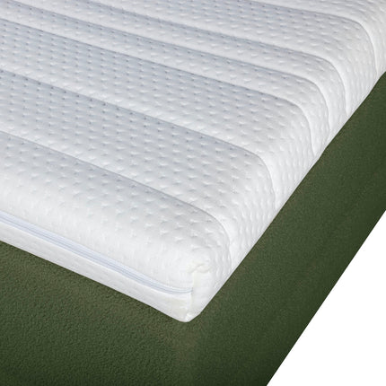 Bouclé Boxspring Groen 160x200