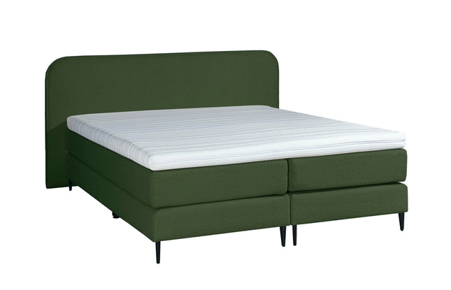 Bouclé Boxspring Groen 180x200