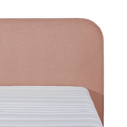 Bouclé Boxspring Oud Roze 140x210