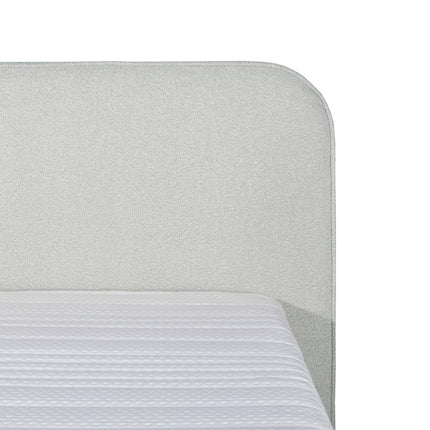 Bouclé Boxspring Wit 180x210