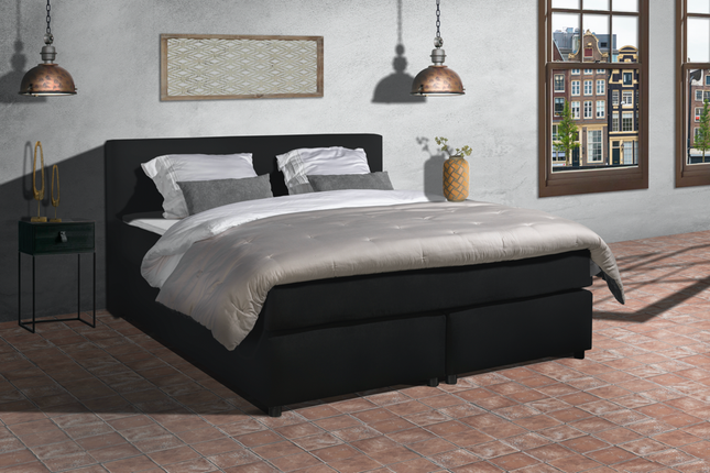 Boxspring Parga - Lederlook - Complete set - 200x220