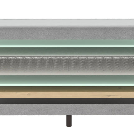 Losse boxspring Bonellvering Grijs 100x220