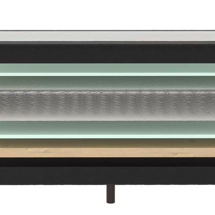 Losse boxspring Bonellvering Zwart 100x220
