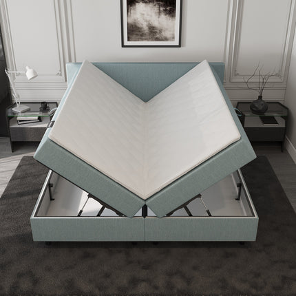 Opberg Boxspring Blauw 160x210