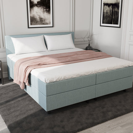 Opberg Boxspring Blauw 160x210