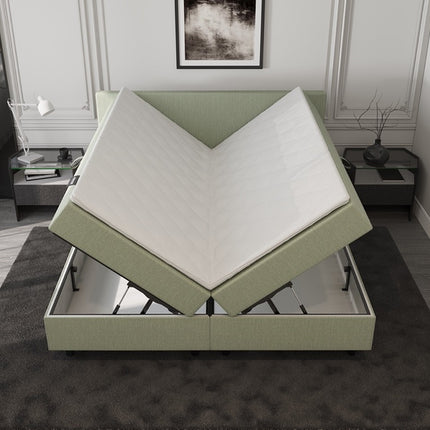Opberg Boxspring Groen 140x210