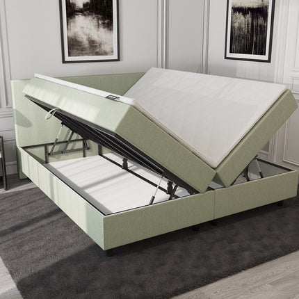 Opberg Boxspring Groen 180x210