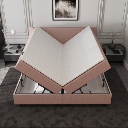 Opberg Boxspring Oud Roze 140x200