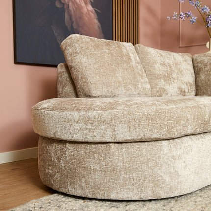 MySofa Alma | Beige | Divan Links + 2,5 zits | 5 jaar garantie