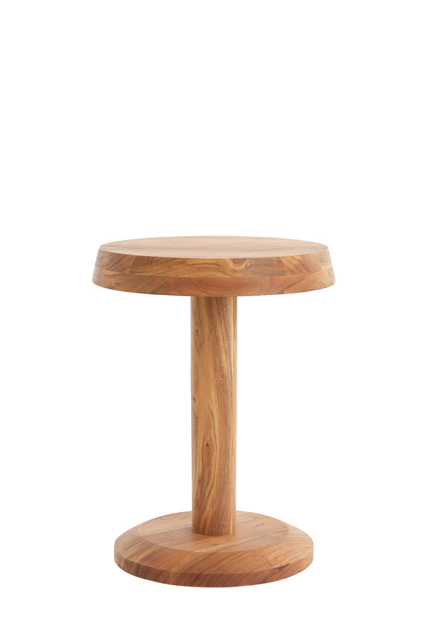 Bijzettafel Nalagu - Hout - Ã˜35cm