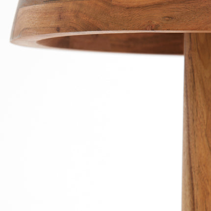 Bijzettafel Nalagu - Hout - Ã˜35cm