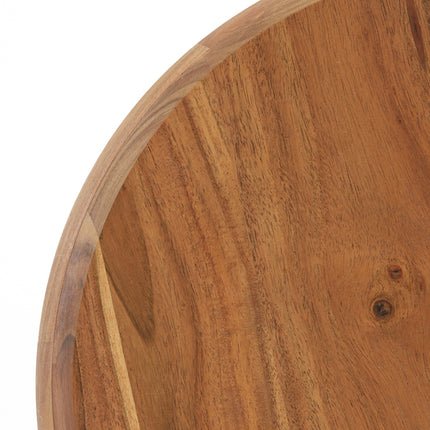 Bijzettafel Nalagu - Hout - Ã˜35cm