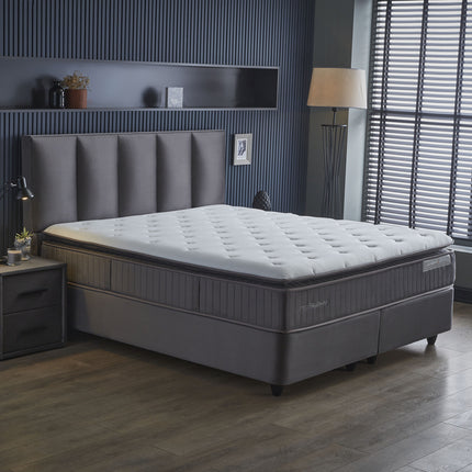 Opbergboxspring Birdybedd Antraciet 140x200