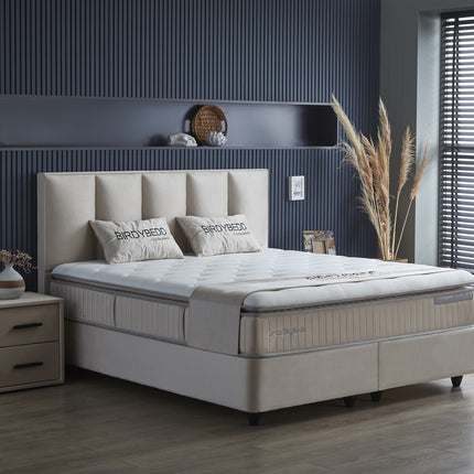 Opbergboxspring Birdybedd Beige 140x200