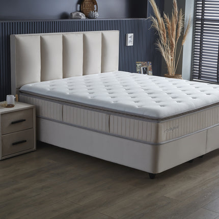 Opbergboxspring Birdybedd Beige 140x200