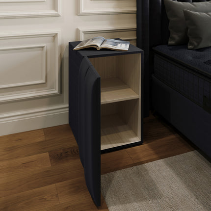 Opbergboxspring Blackpearl Antraciet 140x200