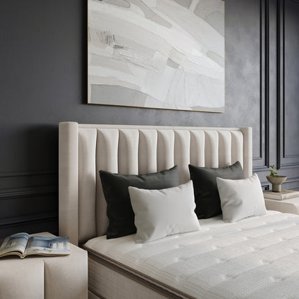 Opbergboxspring Blackpearl Beige 140x200