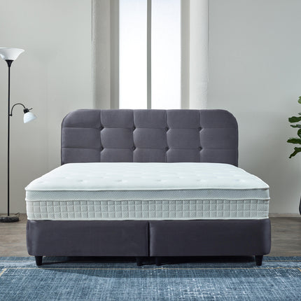 Opbergboxspring Rondo Velvet Antraciet 180x200