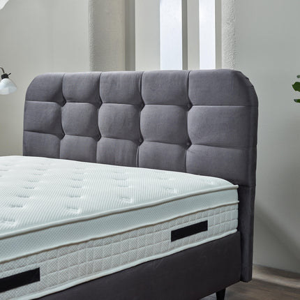 Opbergboxspring Rondo Velvet Antraciet 180x200