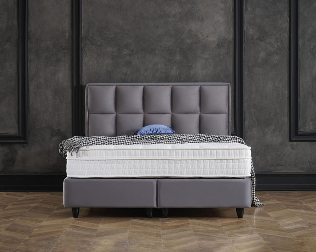 Opbergboxspring Miami Velvet Antraciet 160x200