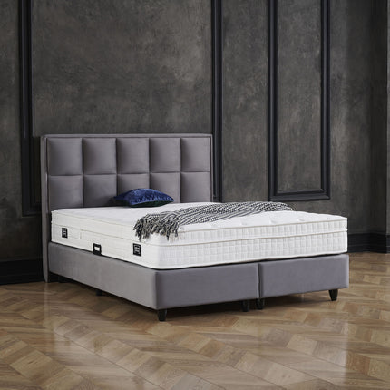 Opbergboxspring Miami Velvet Antraciet 160x200