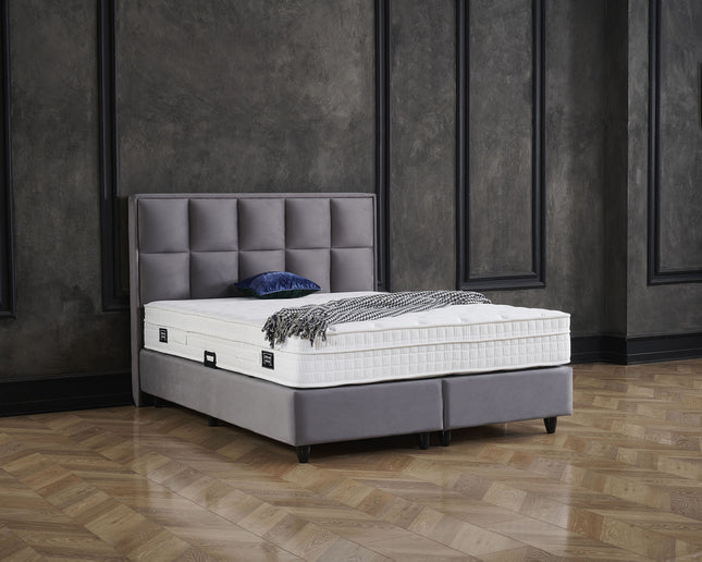 Opbergboxspring Miami Velvet Antraciet 160x200