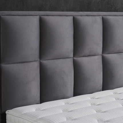 Opbergboxspring Miami Velvet Antraciet 160x200