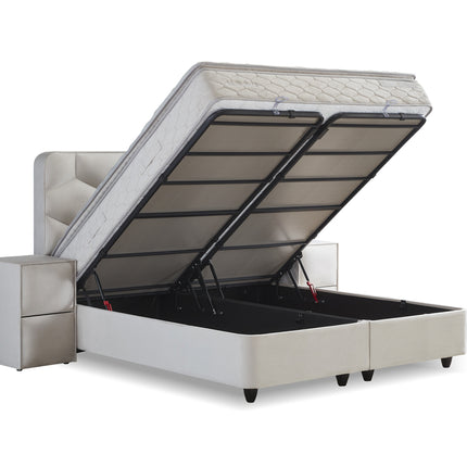 Opbergboxspring Dolcebedd Beige 160x200