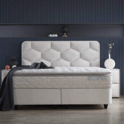 Opbergboxspring Dolcebedd Beige 180x200
