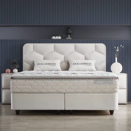 Opbergboxspring Dolcebedd Beige 180x200