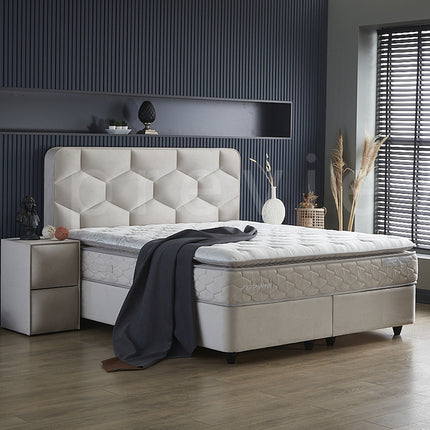 Opbergboxspring Dolcebedd Beige 180x200