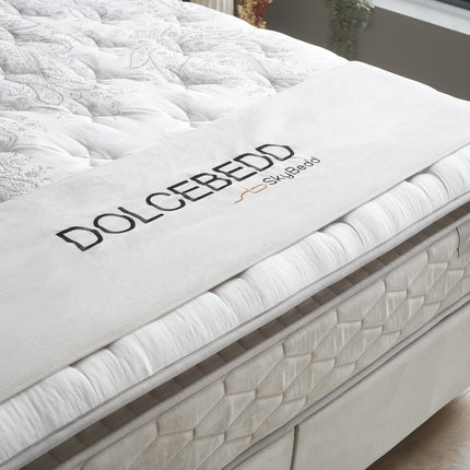 Opbergboxspring Dolcebedd Beige 90x200 - Eenpersoons