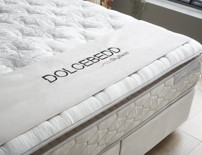 Opbergboxspring Dolcebedd Beige 90x200 - Eenpersoons
