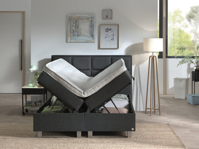 Opbergboxspring Grande Antraciet 140x200