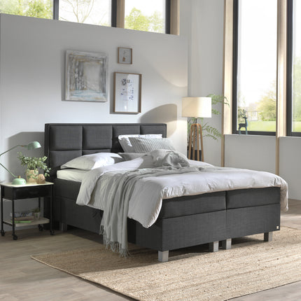 Opbergboxspring Grande Antraciet 140x200