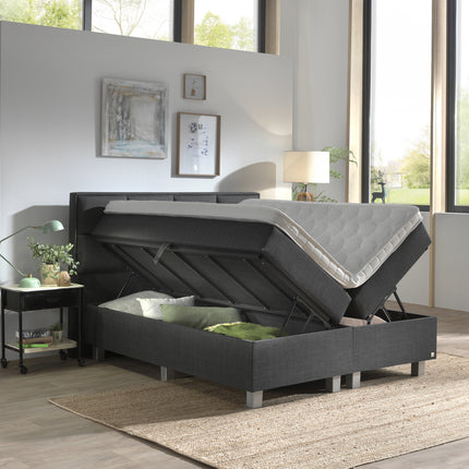 Opbergboxspring Grande Antraciet 140x200
