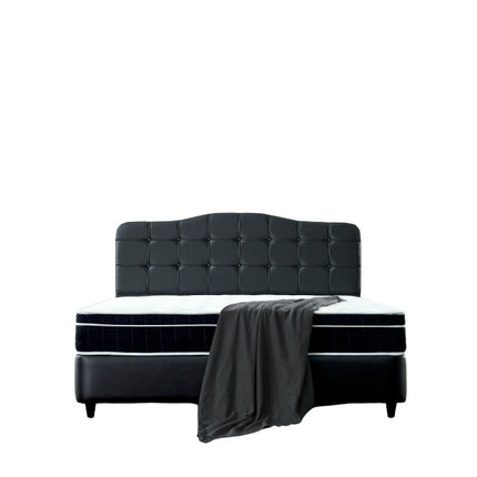 Opbergboxspring Marrakech Kunstleer Zwart 160x200