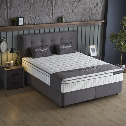 Opbergboxspring Modebedd Antraciet 180x200