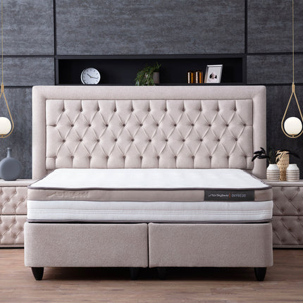 Opbergboxspring Oxybedd Beige 140x200