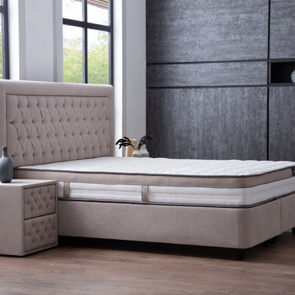 Opbergboxspring Oxybedd Beige 140x200