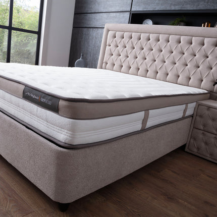 Opbergboxspring Oxybedd Beige 140x200