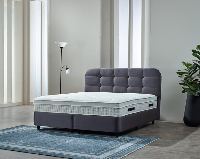 Opbergboxspring Rondo Velvet Antraciet 140x200