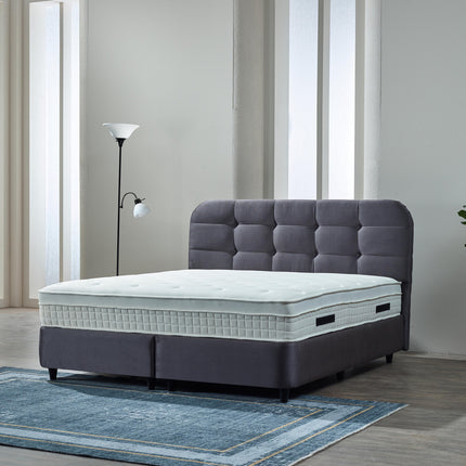 Opbergboxspring Rondo Velvet Antraciet 160x200